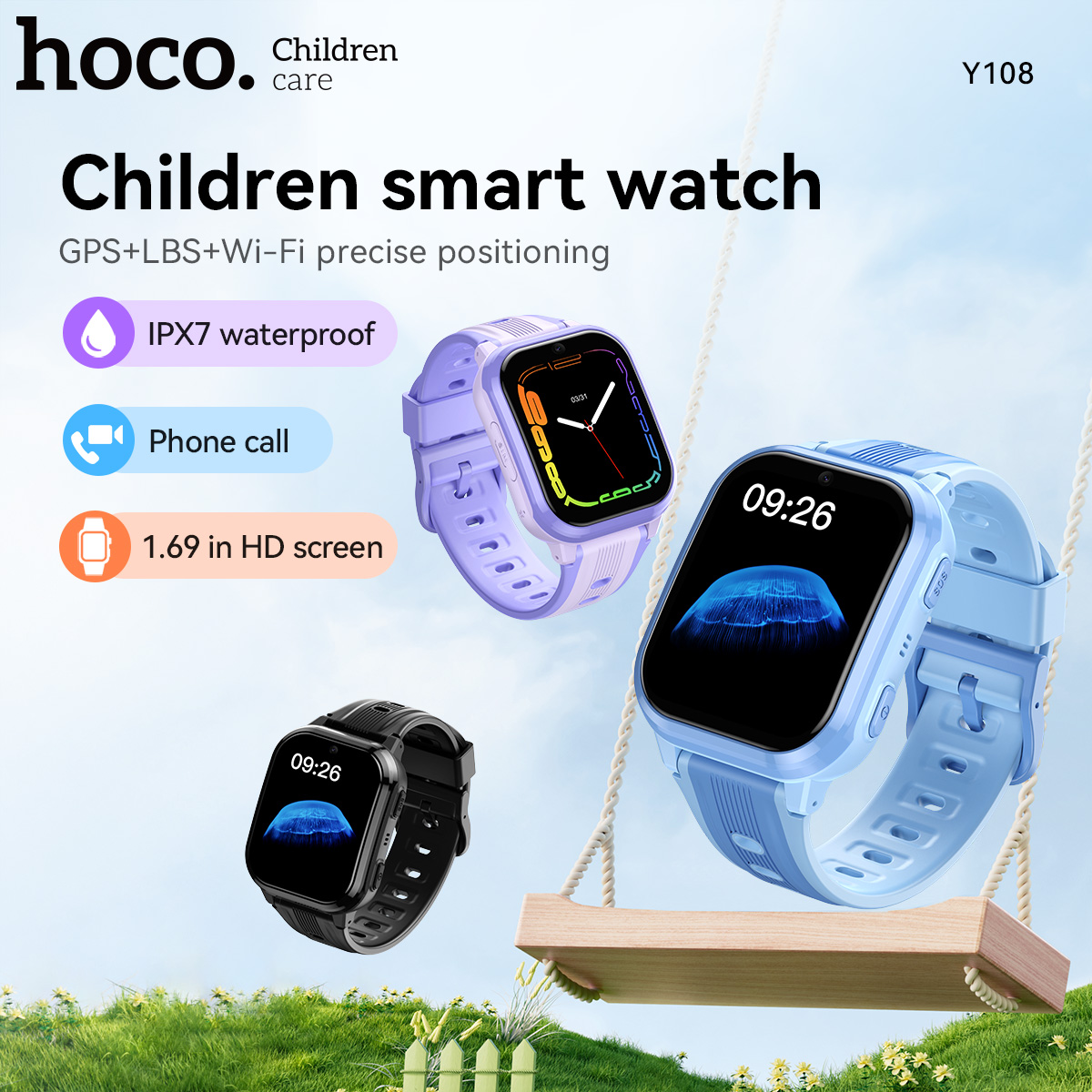 Smartwatch Id - Детские умные часы HOCO Y108 с