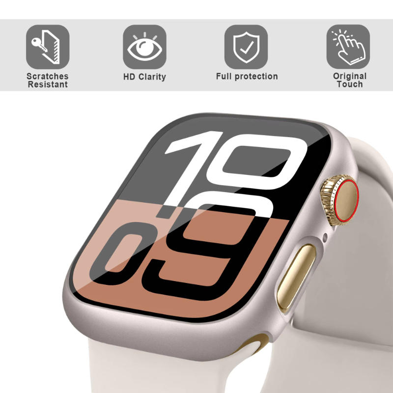 Закаленное стекло + чехол для  – обзор и цена Smartwatch Band Accessories