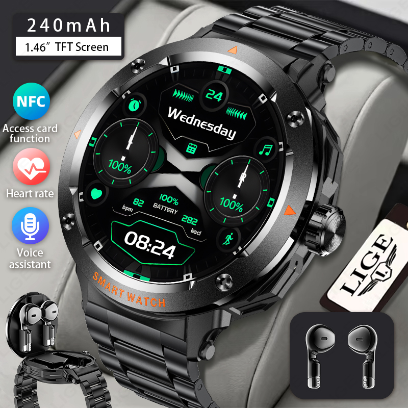 Смарт-часы LIGE для мужчин и ж – обзор и цена Smartwatch Headset
