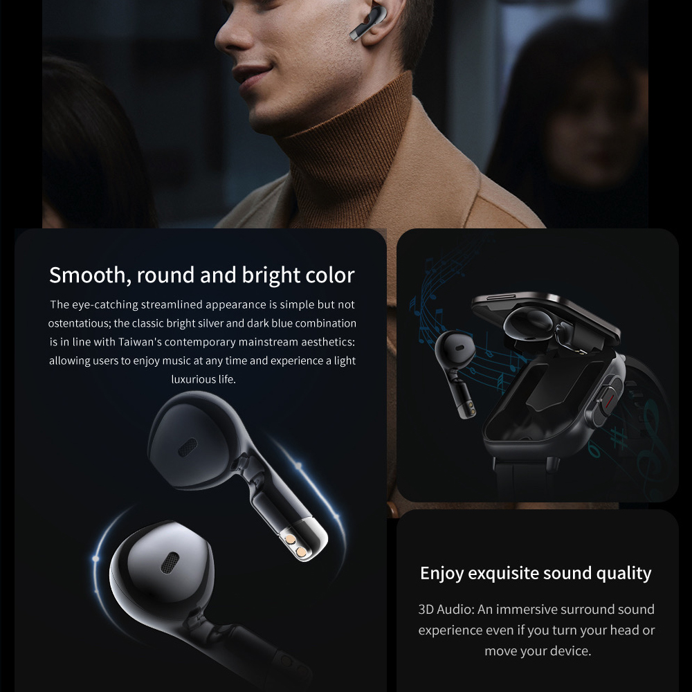 Умные часы 2-в-1 с функцией зв – обзор и цена Smartwatch Headset