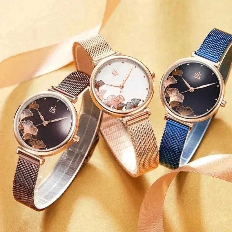 Роскошные женские часы с рисун – обзор и цена Stainless Mesh Band
