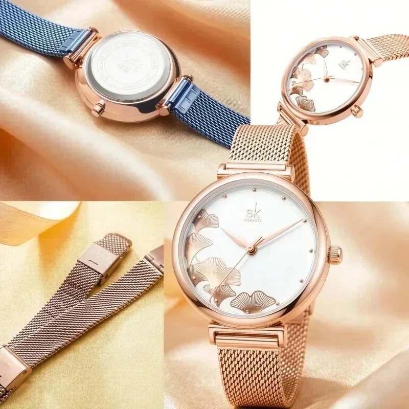 Роскошные женские часы с рисун – обзор и цена Stainless Mesh Band